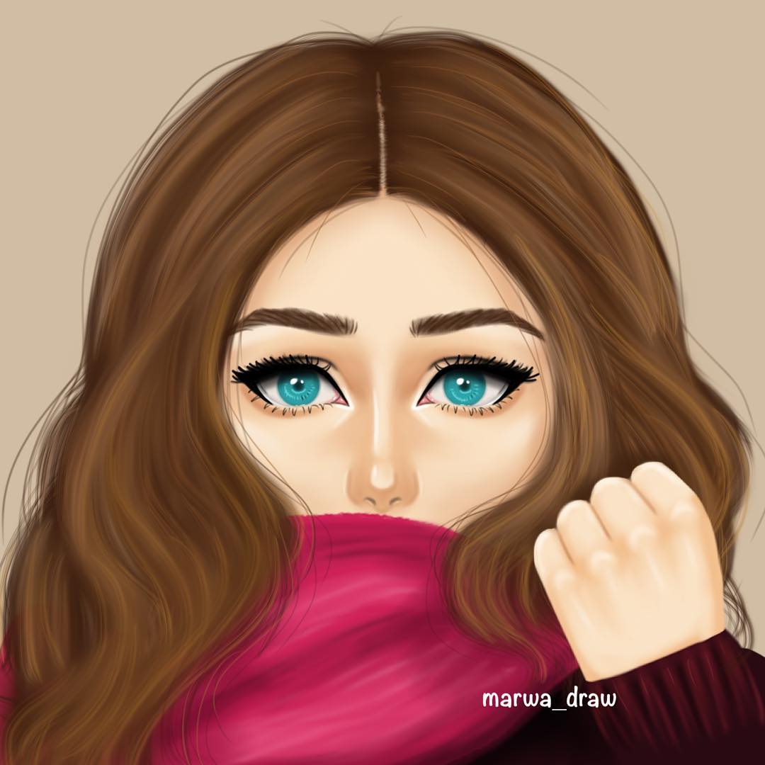 رسم بنات حلوات - اروع رسمة بنات 13452 1